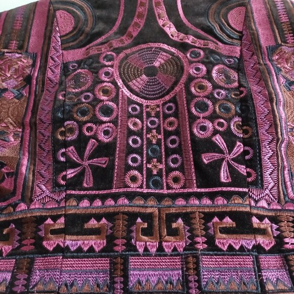 Peter Nygard Velvet Embroidered Vintage Jacket - Picture 8 of 16
